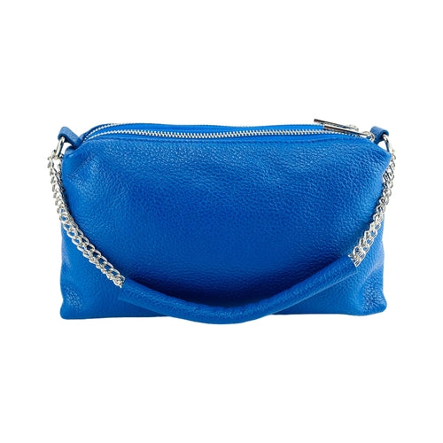 Borsa Donna a Mano con doppia lampo in Vera Pelle Made in Italy